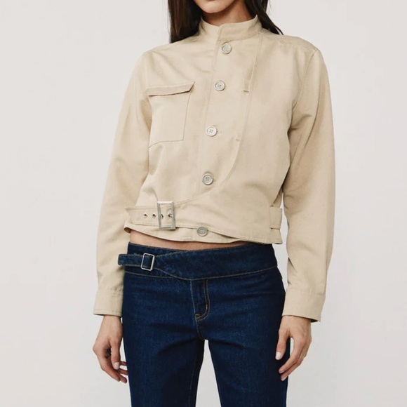 With Jéan ROSS JACKET TAN - Picture 4 of 4